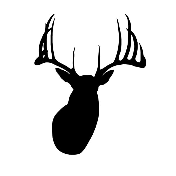 Huge Buck Head Whitetail Deer Hunting Decal Deer Head Sticker