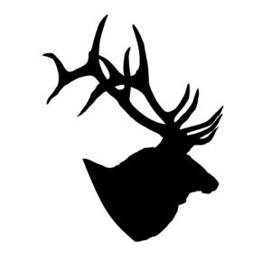 Bull Elk Head Profile Decal Elk Decal Elk Sticker