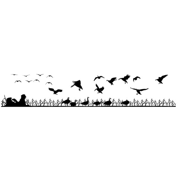 Goose Hunting Field Scene Window Kit