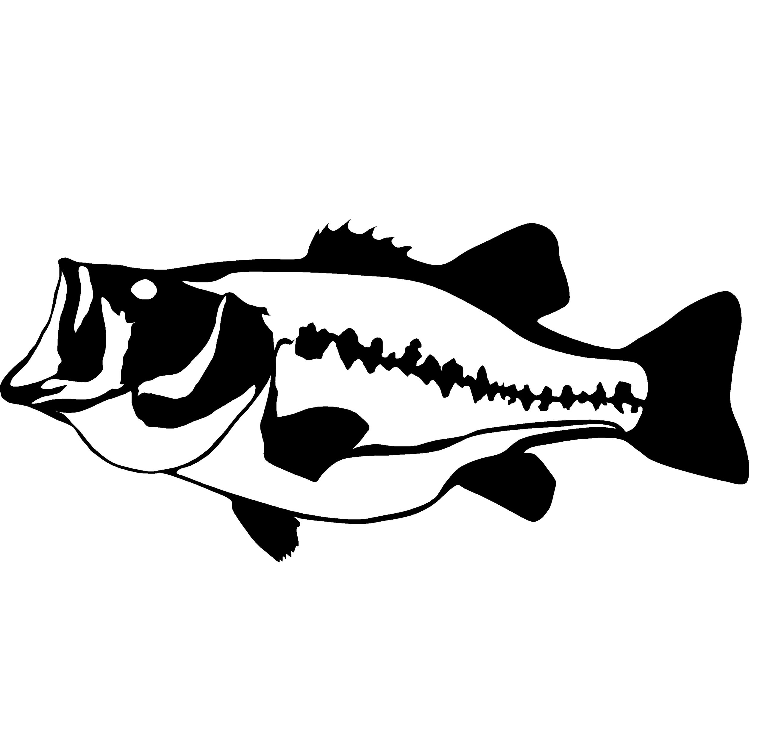 metal looking fish boat stickers decals graphics fishing sticker