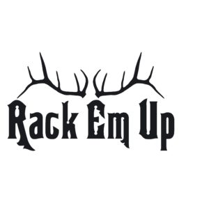 Elk Rack Em' Up Hunting Decal