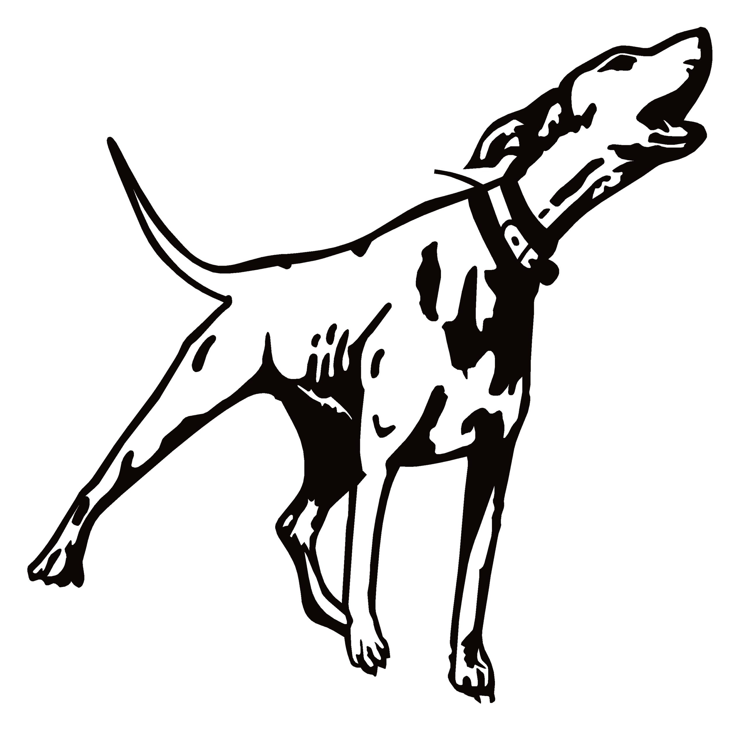 Hound Dog Barking Decal - Hound Barking Sticker - 1220
