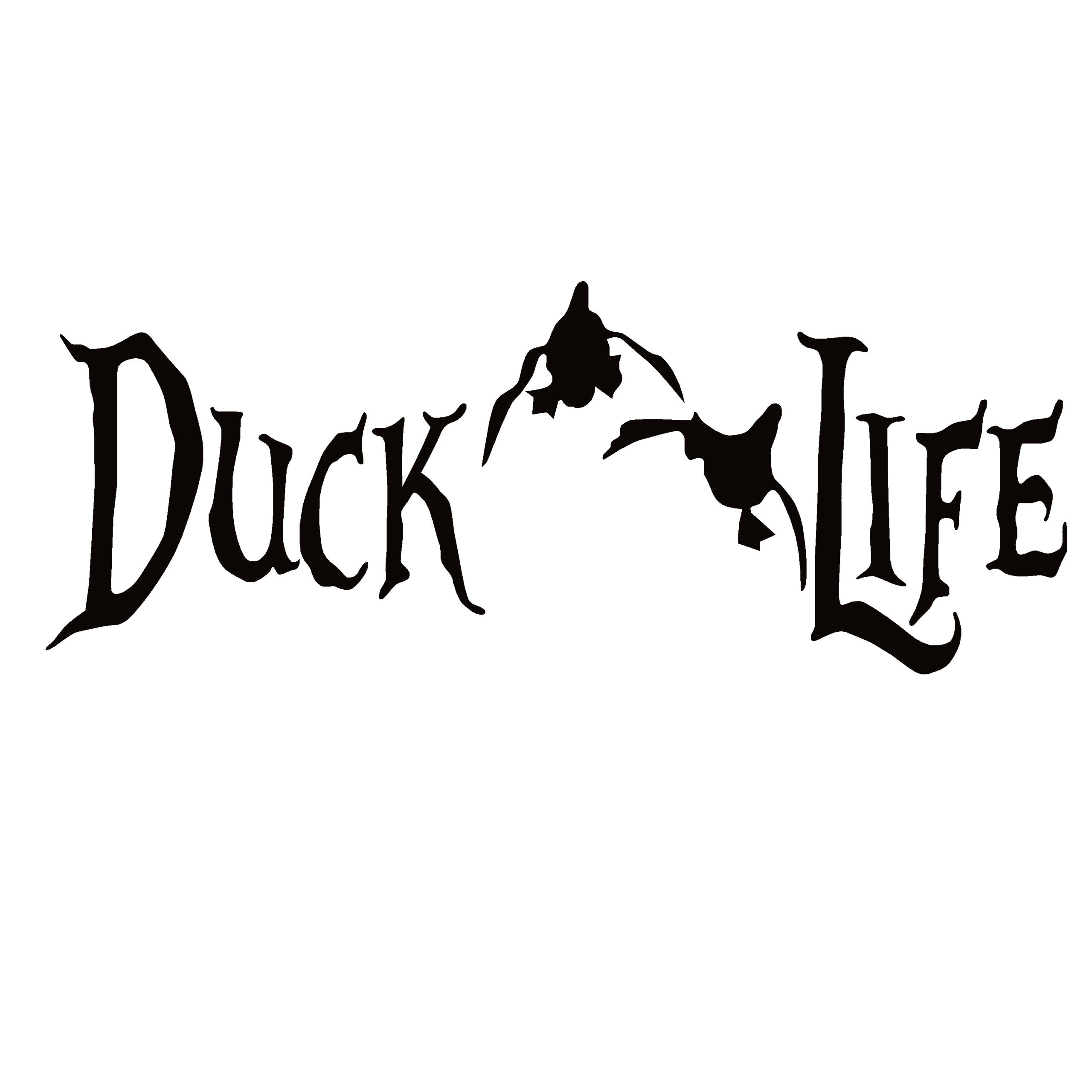 Duck Life Duck Duck Decal 7x2 Inch 