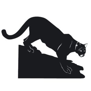 Cougar Mountain Lion Hunting Sticker - 7040