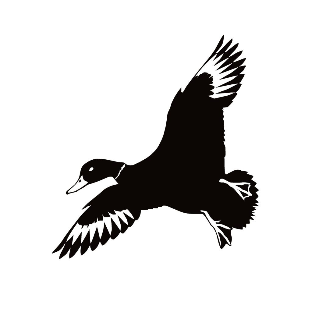 Duck Turning In Duck Hunting Decal - Duck Turning In Hunting Sticker - 7095