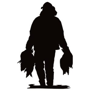 Waterfowl Hunter Carry Handful of Birds Decal –7098