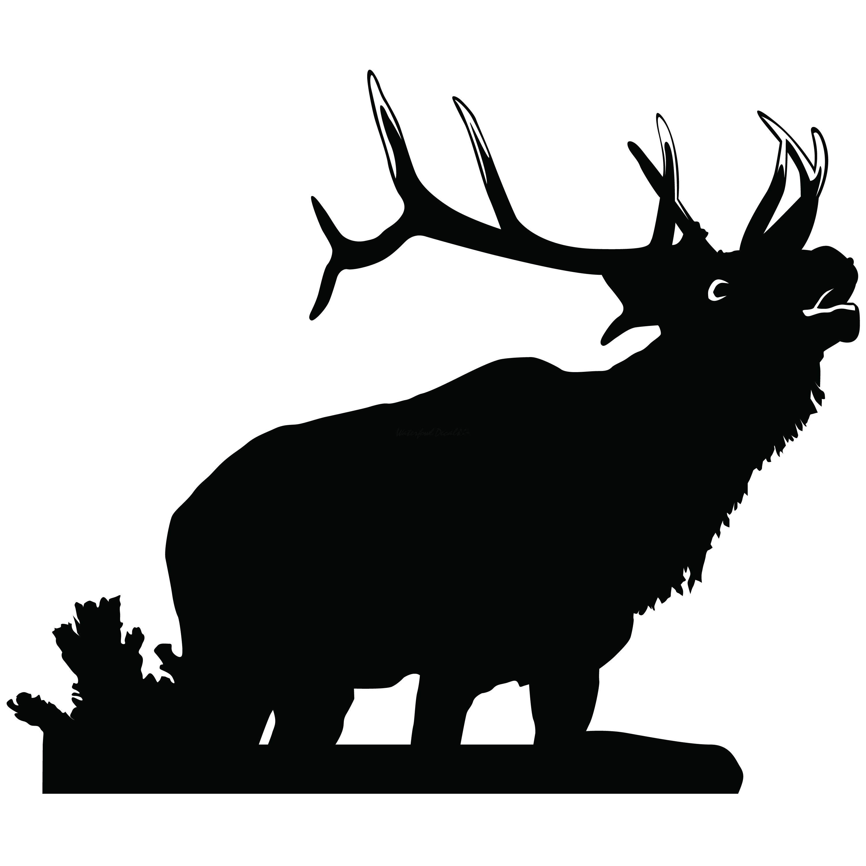 Bugling Elk Decal – Bugling Bull Elk Sticker 7108 - Waterfowldecals