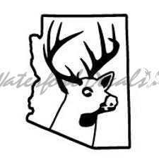 Deer State Arizona Deer Hunting Car Truck Window or Bumper Vinyl Graphic Decal Sticker