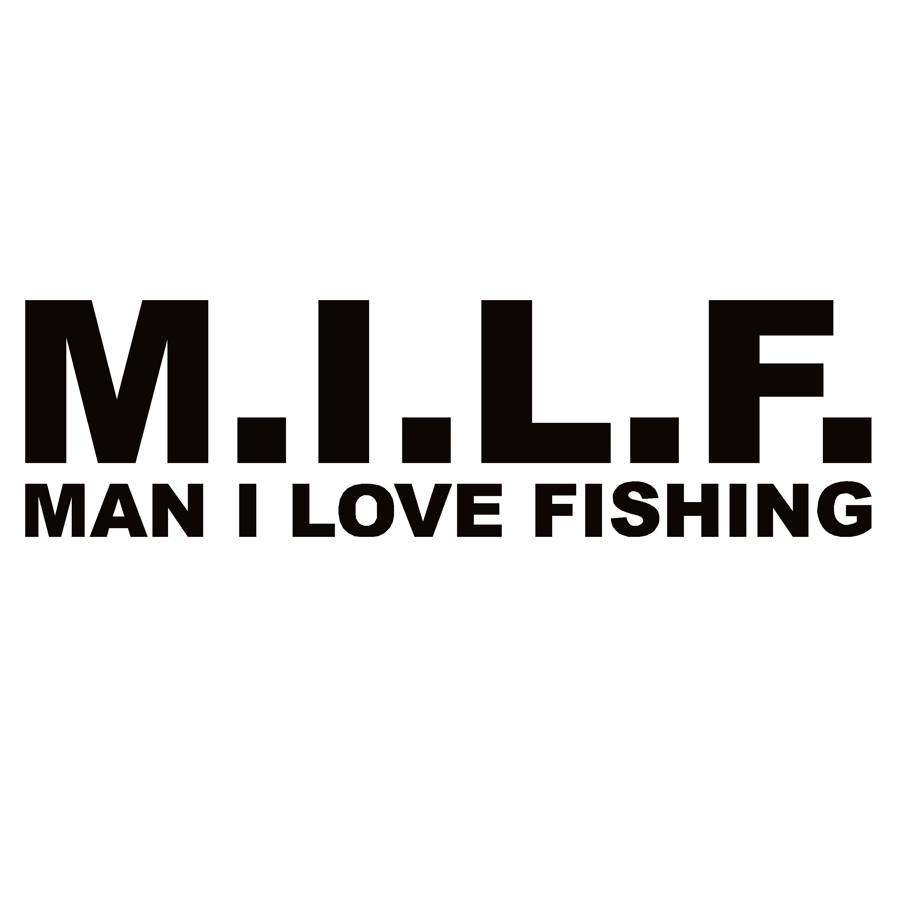 Man i love fishing sticker