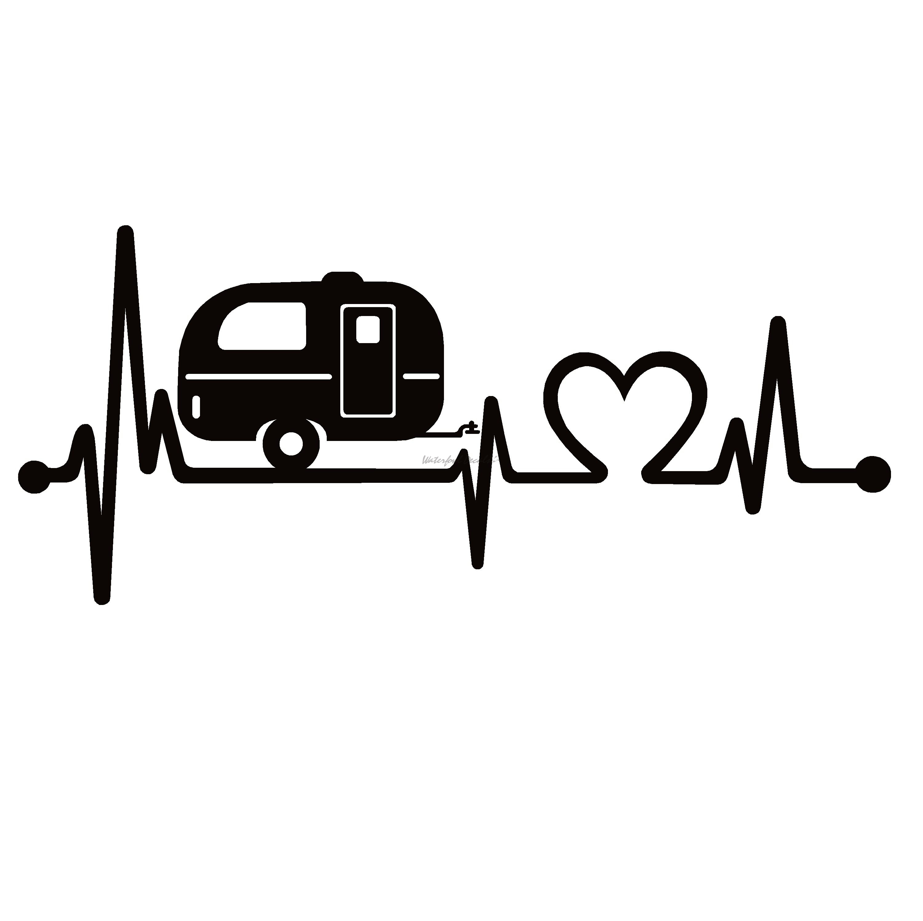 Download Camping Love Heartbeat Lifeline Decal - Camper Love ...