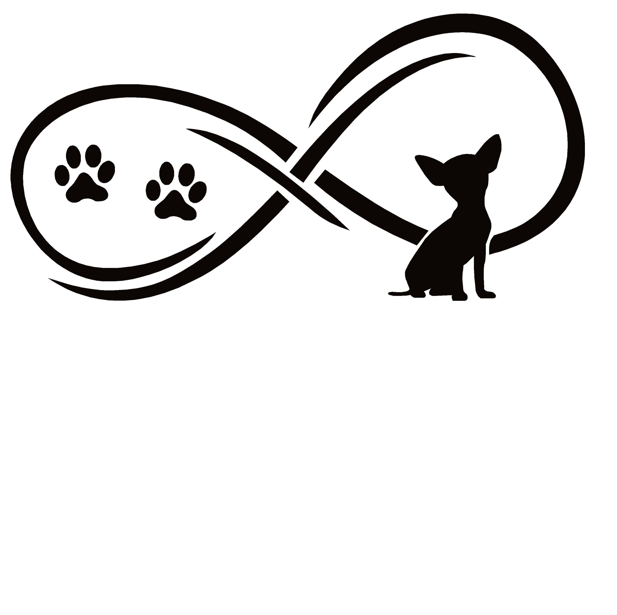 Chihuahua Dog Infinity Love Decal Sticker - Chi Love - 7189