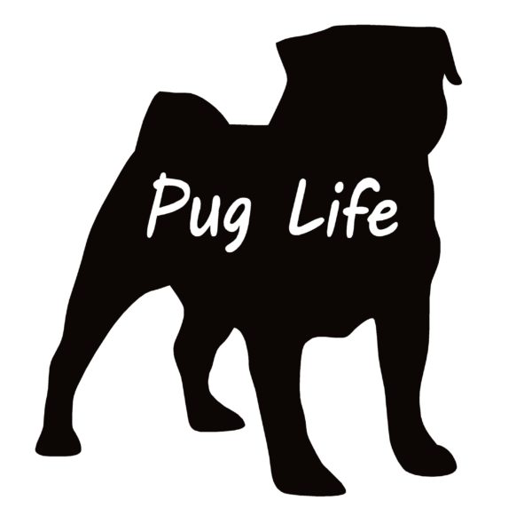 Pug Life Pug Love Sticker Pug Life Pug Love Decal