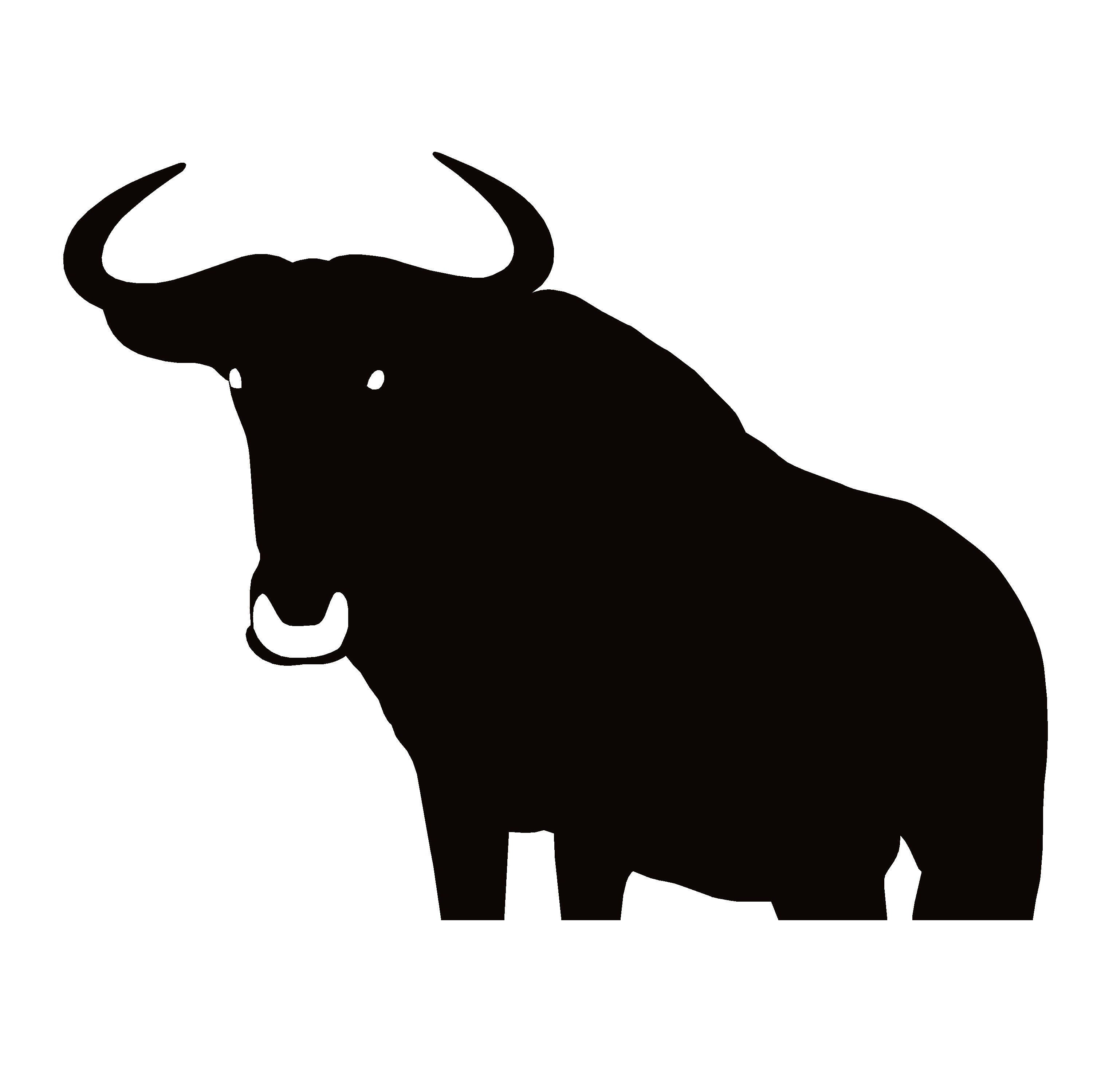 Wildebeest Hunting Window Decal - Wildebeest African Hunting Sticker