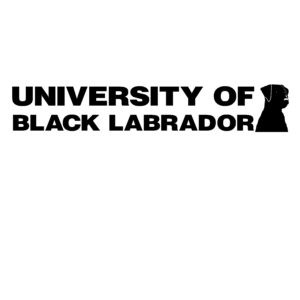 University of Black Labrador Decal - University of Black Labrador Window Sticker - 2404