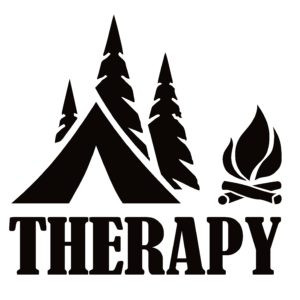Tent Camping Therapy Outdoors Decal