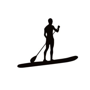 Paddle Board Guy Decal - Paddle Board Guy Sticker - 7488