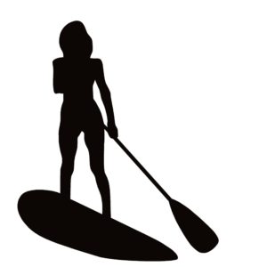 Paddle Board Girl Decal - Paddle Board Girl Sticker - 7489