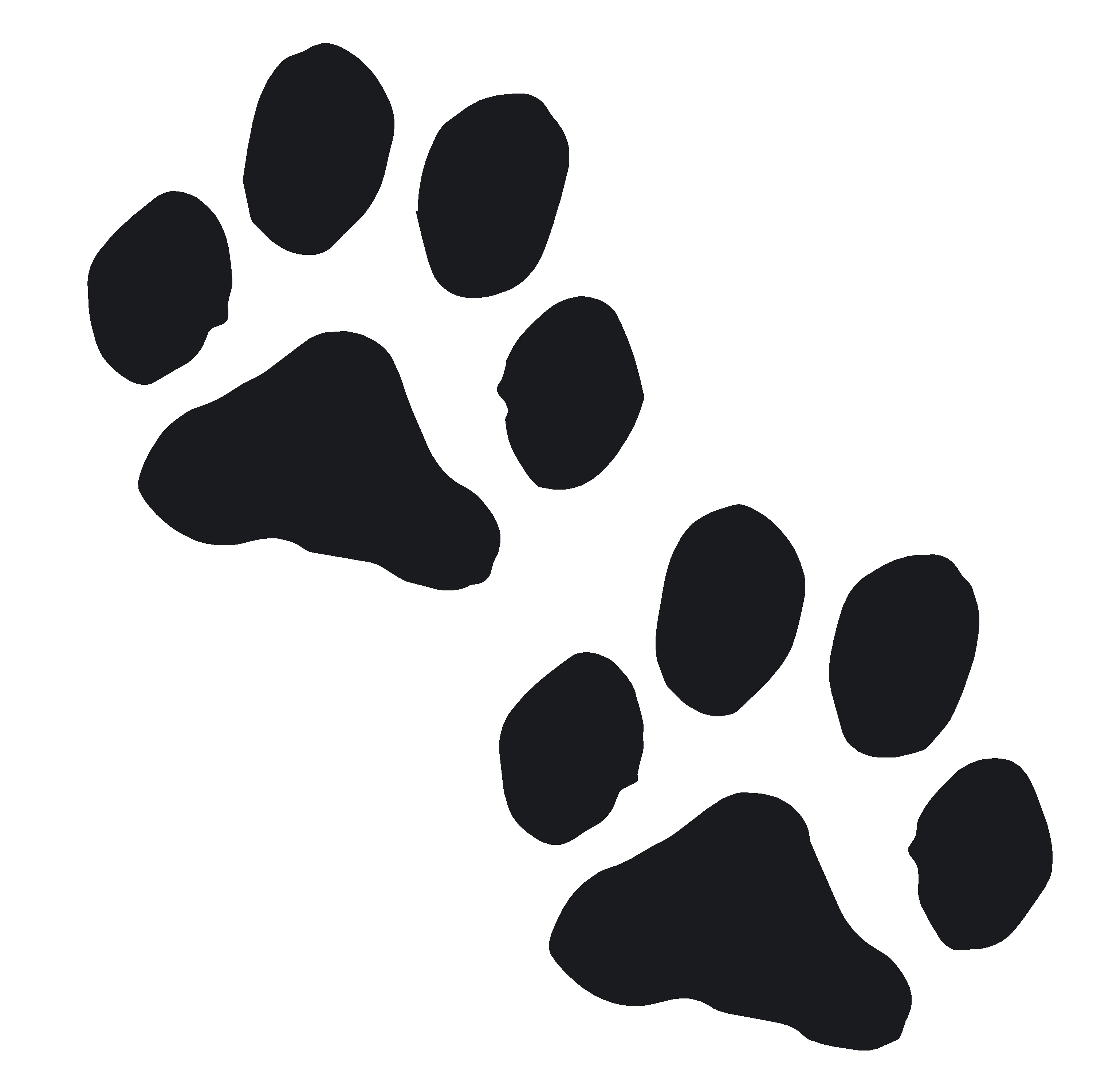 PAW PRINTS - Dog Decal - PAW PRINTS -Puppy Dog Sticker - 7463