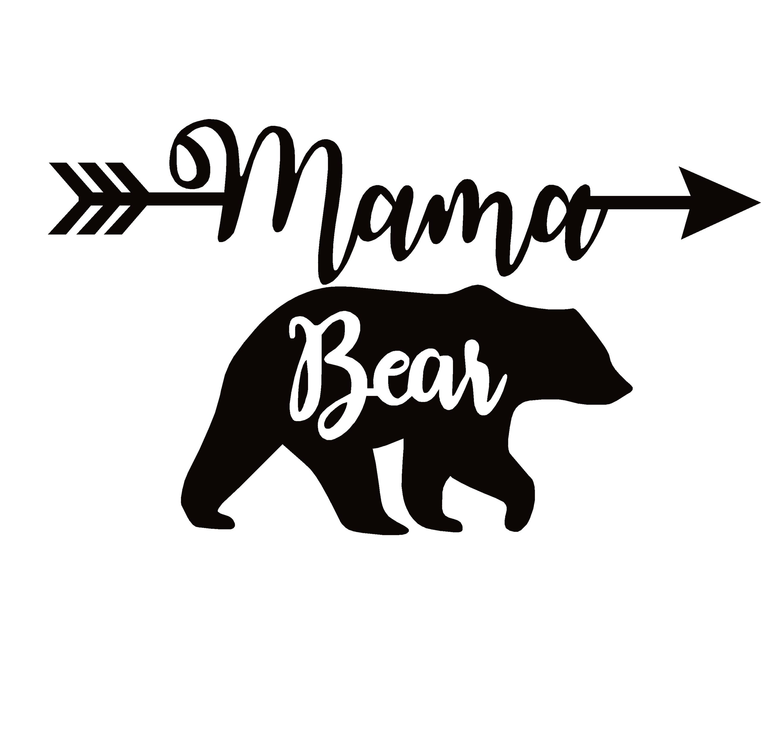 Mama Bear Vinyl Window Decal Bumper Sticker