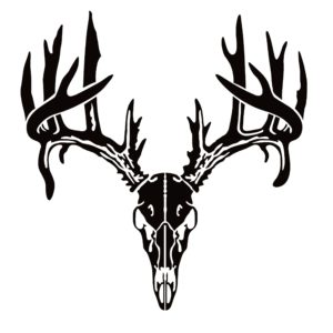 Dead Head Deer Skull Antler Sticker - Dead Head Decal