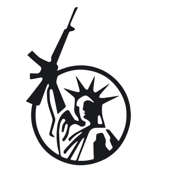 Statue of Liberty Rifle Gun 2ND Amendment Decal Sticker