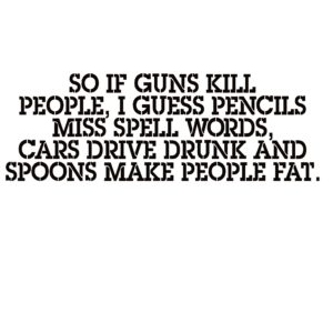 If Guns Kill People....Window Decal