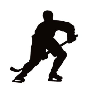 Ice Hockey Player Window Decal - Ice Hockey Player Window Sticker