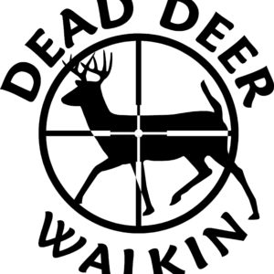 15010 Dead Deer Walkin - Deer Hunting Decal