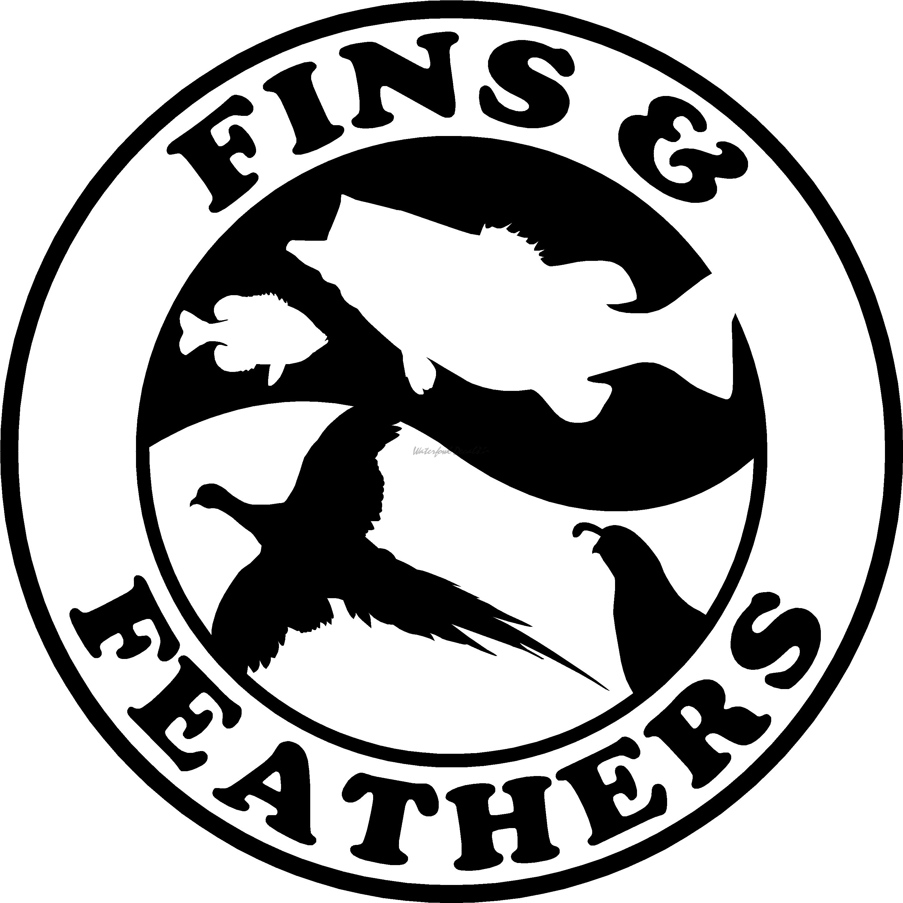 Fins and Feathers Decal