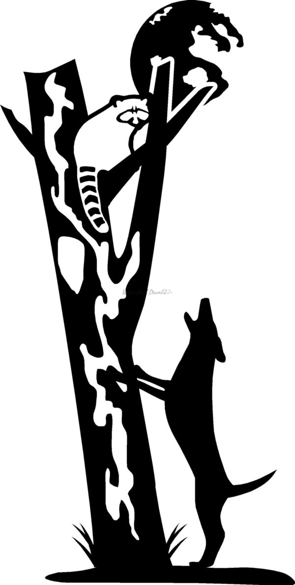 15016 Coon Hunting Coon Dog Hunting Decal