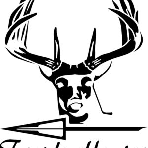 Trophy Hunter - Deer Hunting Arrow Decal - Trophy Hunting Truck Sticker 15020
