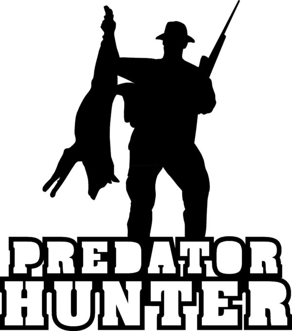 15021 Predator Hunter Coyote Hunter Decal