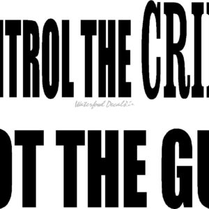 CONTROL THE CRIME NOT THE GUN 2nd041