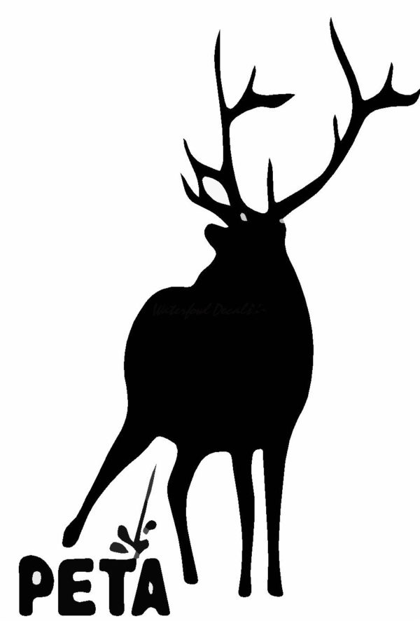 Elk Hunting PETA Decal
