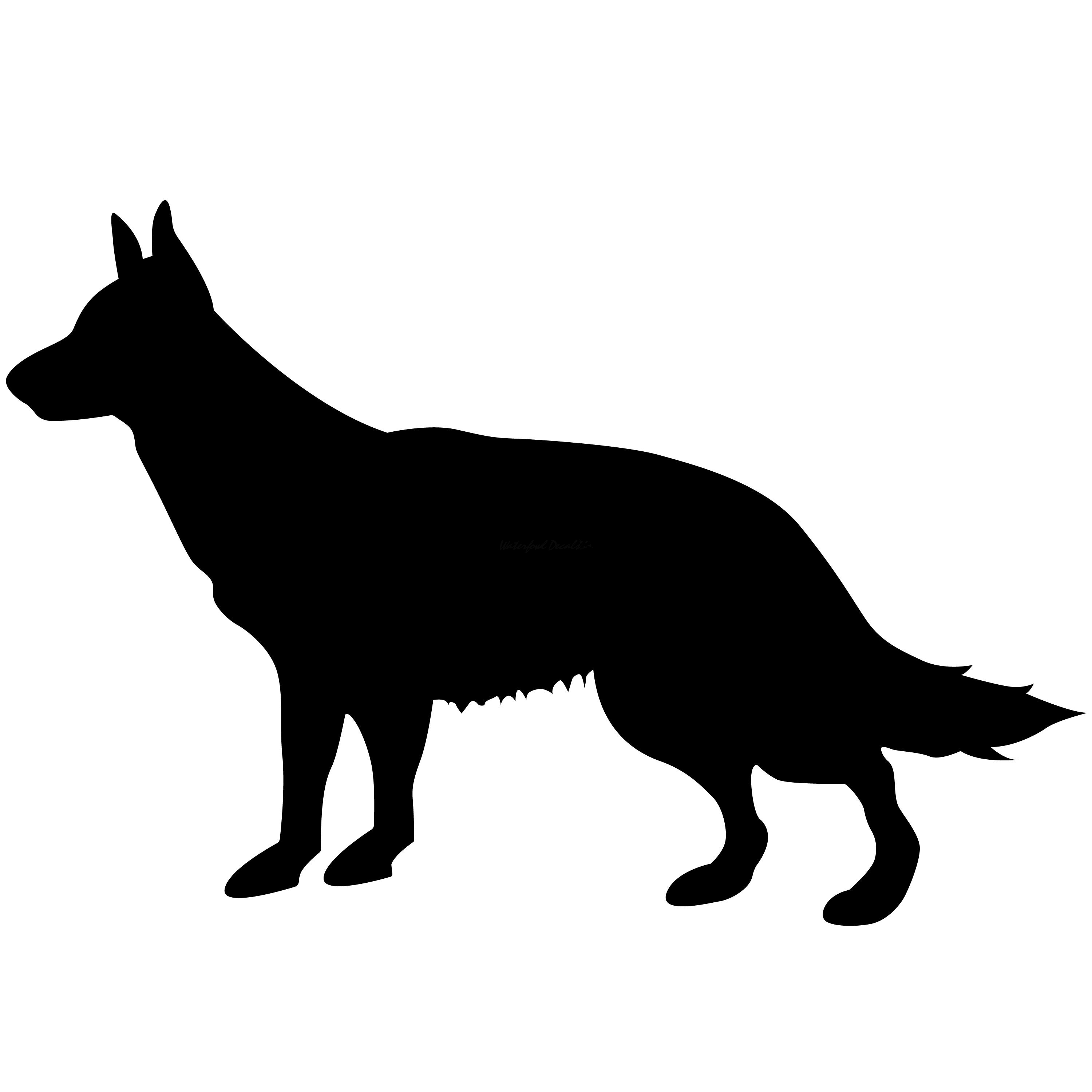 German Shepherd Dog Decal - 1215 - Waterfowldecals
